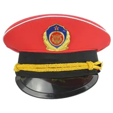 Красная церемониальная шляпа с лентами Stag представление охранники команда Honor Защитная крышка ночной бар вечерние шляпы взрослые армейские кепки