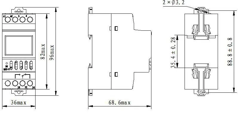 NKG-2 NKG2 1S одна секунда Регулировка цифрового таймера таймер din-рейка 1 s-198 h 16 групп цикл контроллер уличного фонаря