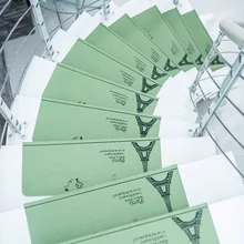 5 шт. одноцветное цвет световой зебры узор лестничные коврорые дорожки сопротивление скольжению коричневый зеленый коврики для лесниицы Детская безопасность