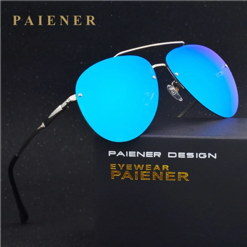 

Brand design Rimless Fashion Unisex Sun Glasses Polarized glasses Coating Mirror Sunglasses Oculos Male Eyewear For Men / Women