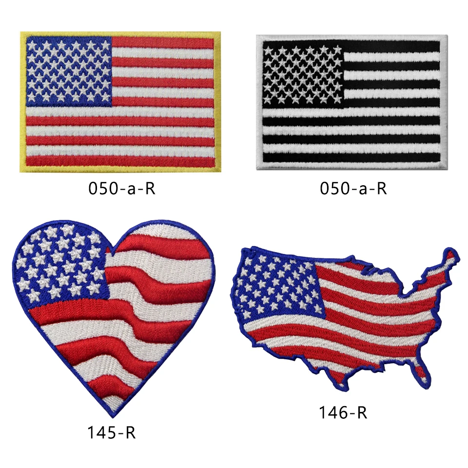 

Embird patch Embroidered patches american flag USA logo ceo-friendly handmade 3D sew on patches for clothes patch