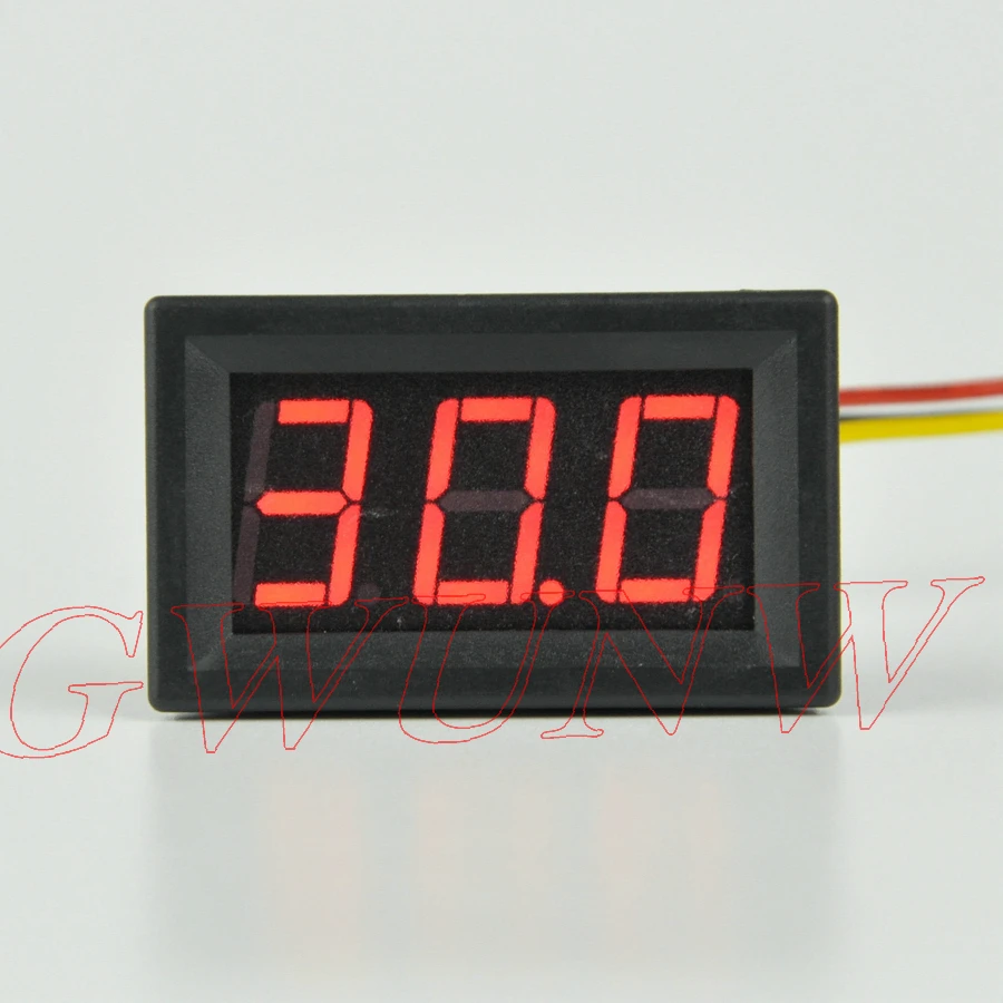 

GWUNW BY356V DC 0-30V 3 bit digital voltmeter Panel Meter Voltage Tester Meter