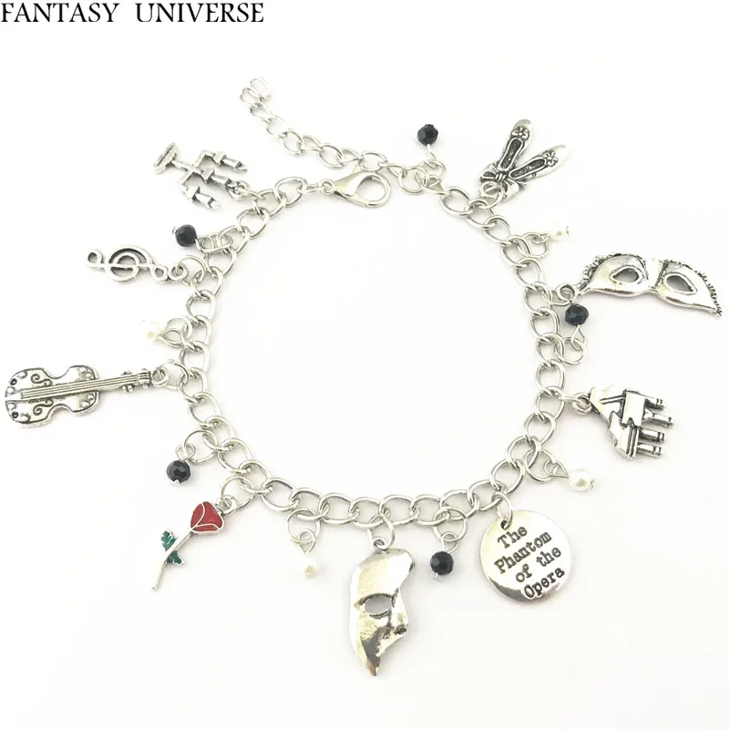 

FANTASY UNIVERSE Freeshipping 20pc a lot The Phantom of the Opera charm bracelet HRFKGKDF01