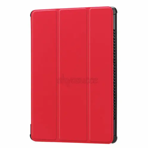 Чехол для huawei Mediapad M5 10,8 дюймов Чехлы для huawei M5 10,8 крышка CMR-AL09 E09 Смарт Флип-кейс из искусственной кожи таблетка подставка Funda - Цвет: Красный