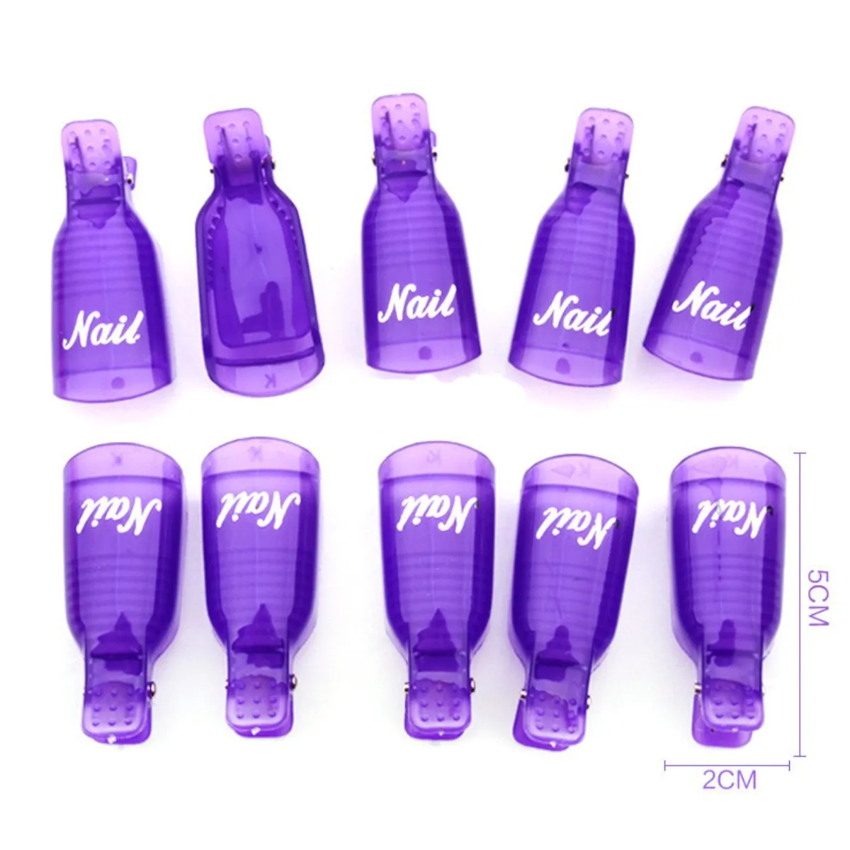 10Pcs/lot Gel Nail Polish Remover Soak Off Cap Clips