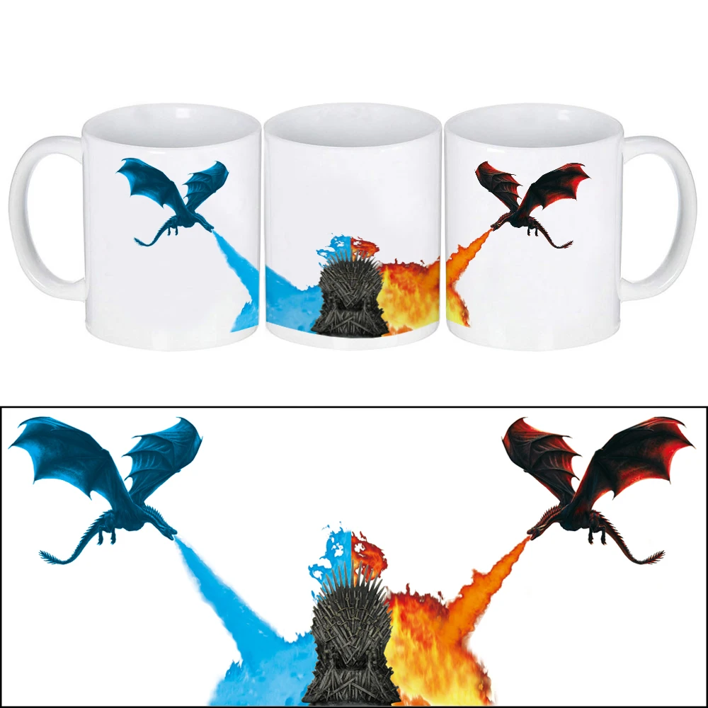 

New Arrival Game Of Thrones Mug Ice And Fire Dragons Cup Coffee Milk Tea Cups and Mugs for Christmas New Year Birthday Gift