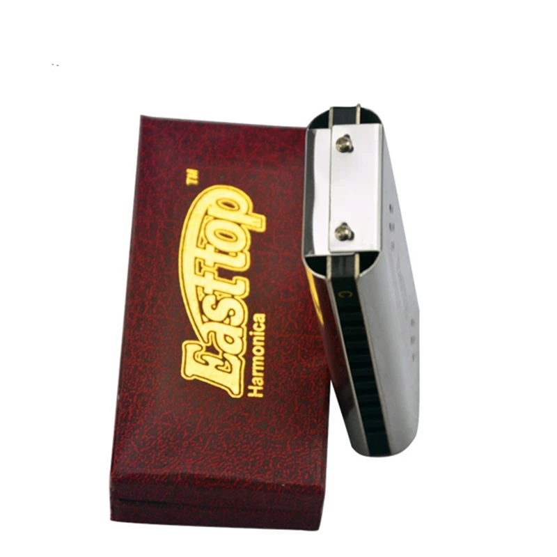 T10 2 Easttop Harmonica 10 диатоническая Губная гармошка с обеих сторон C & G Key Harp музыкальный