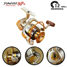 Yumoshi 12 подшипник фидер спининг катушка рыболовная карп рыбалка соленой воды surf катушка для спиннинга катушки рыболовные Ловли Металл троллинг длинный выстрел для рыбалки Fishing Reel все для рыбалки рыбалка