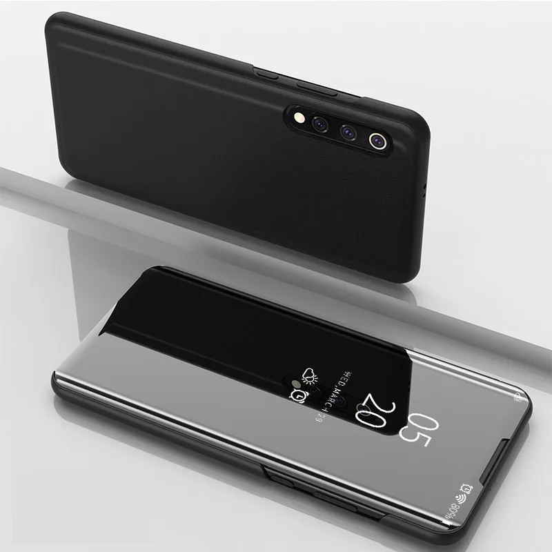  Xiaomi MI9 SE Case Cover Flip stand Anti-knock Mirror Smart Made of High Quality Leather Phone Back