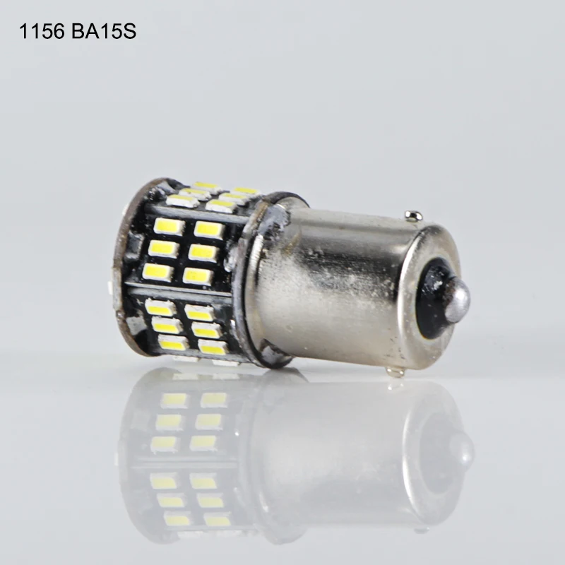 Супер белая лампа P21W 1156 BA15S 1157 BAY15D 6000K 2 Вт smd 3014 светодиодов 12 В 24 автомобильная