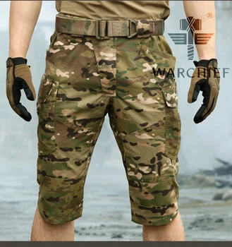 

Tactical Outdoor CP Camouflage Capri Men Cotton Polyester Cropped Quick Dry Trousers Military Hiking Shorts
