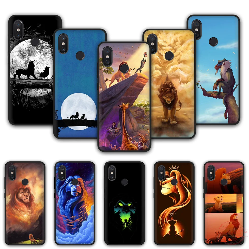 Чехол для телефона из ТПУ WEBBEDEPP Moonlight Lion King Moon Lions Simba Xiaomi Mi 6 8 A2 Lite A1 F1 9 MAX 3 SE |