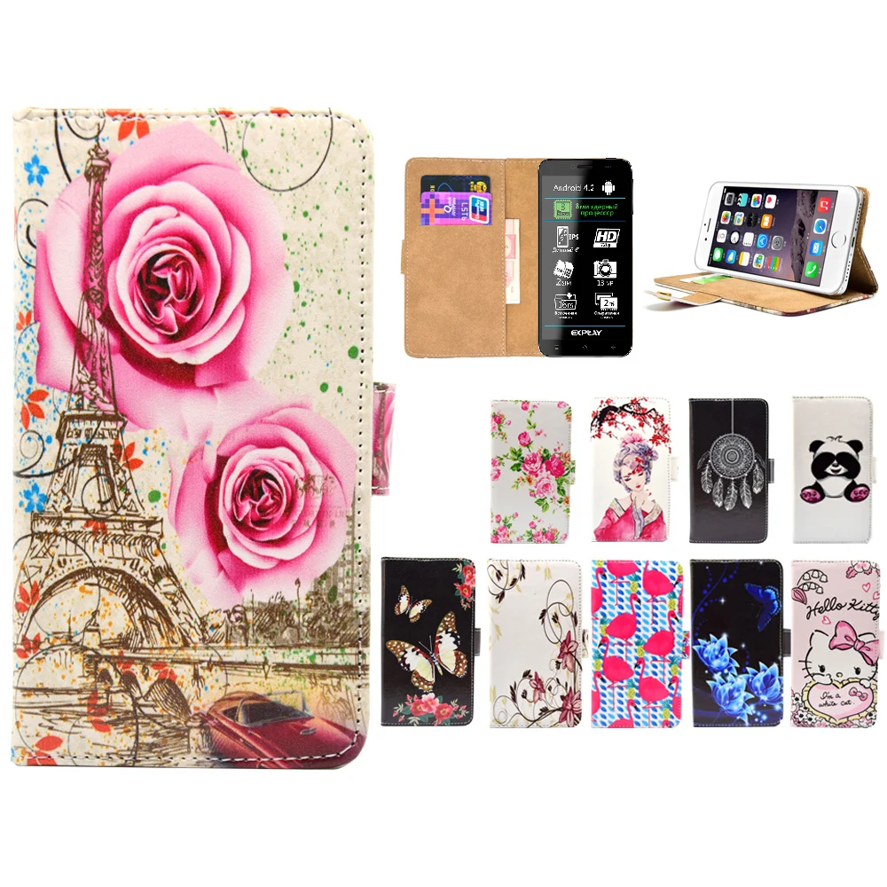 

LIHAIJUN 3C Higt quality Cartoon Flip pu leather Phone Cases Cover For Explay Fresh Hit Indigo Neo Onyx Phantom Pulsar Rio Play