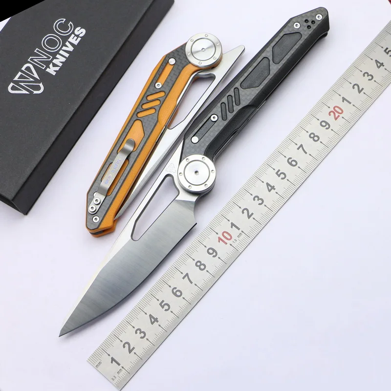 NOC DG-04 portable folding knife 440C blade G10 + carbon fiber handle camping hunting outdoor survi