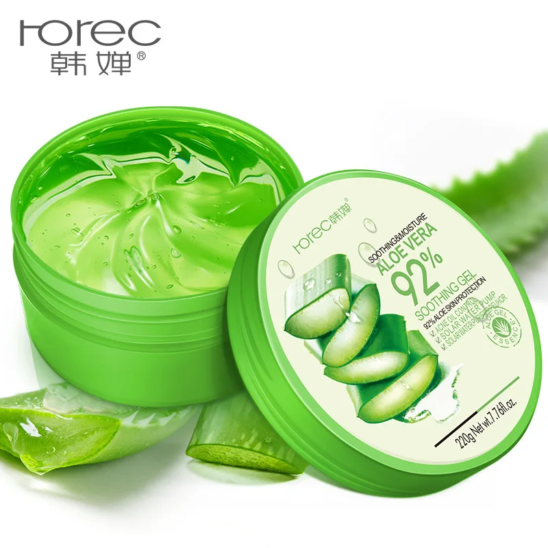 ROREC 220g природа алоэ вера гель крем для лица гладкость лечения прыщей увлажнение