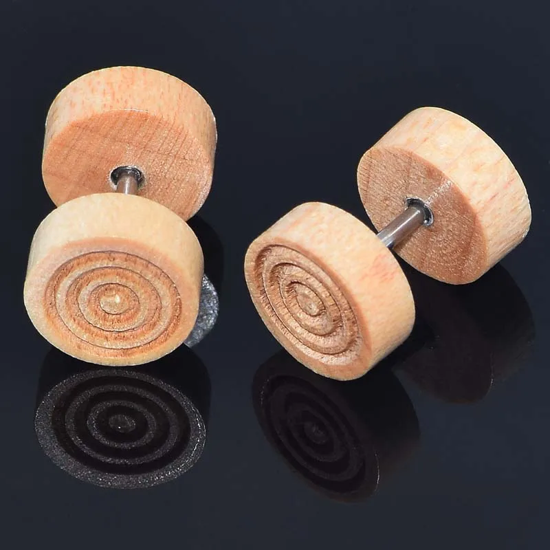 Buy Safe Wood Body Piercing Environmental Fake Ear