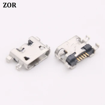 

100pcs/lot For Alcatel OT7040 OT 7040 micro usb charge charging connector plug dock socket port jack replacement repair 5-pin