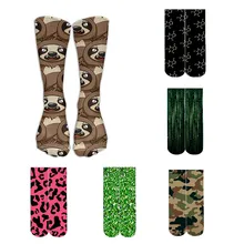 1 пара хлопчатобумажные мужские носки Смешные Носки с рисунком леопардовые змеиные животные женские носки новинка носки для весны осень зима 8S-D17