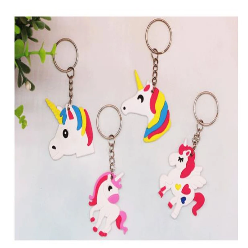 

New Anime Single-Angle Sale Key Chain Factory Direct Pvc Key Ring Three-Dimensional Cartoon Unicorn Variety Of Key Ring