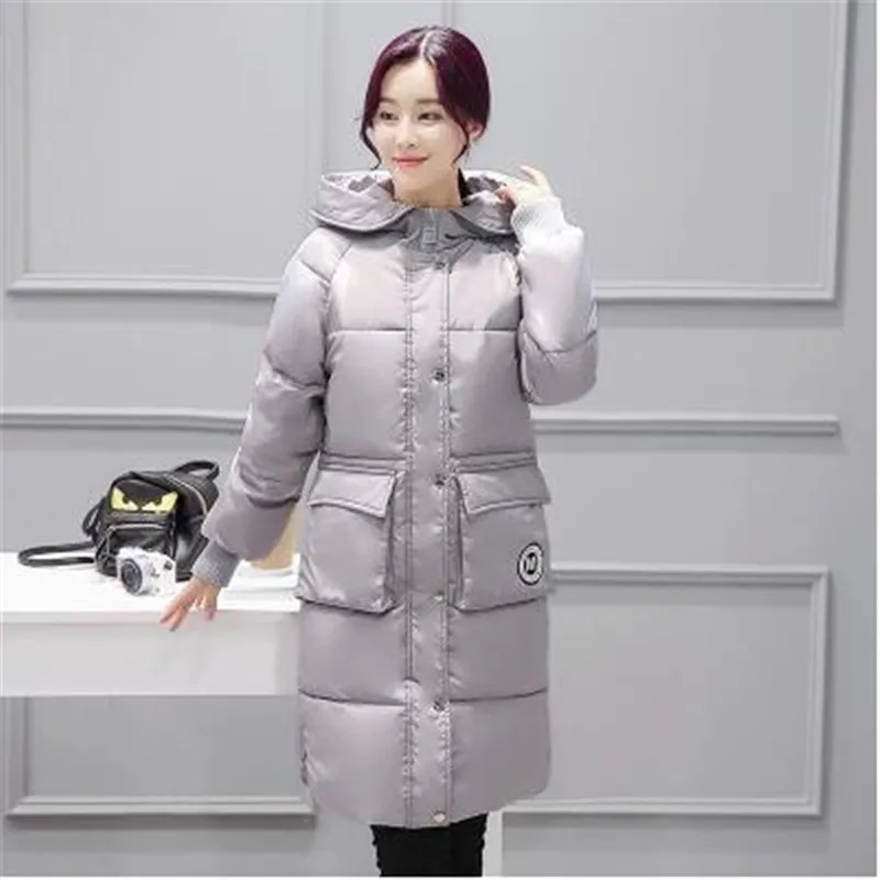 

2017 Abrigos mujer Large size pure color quilted jacket Coat women Winter dress Cheap clothes china BH009