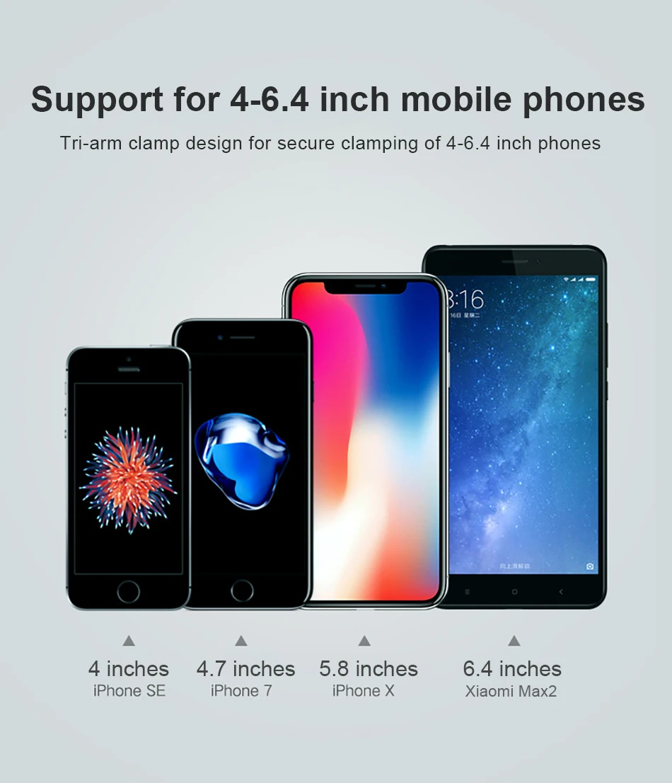 !ACCEZZ Universal Car Air Vent Phone Holder For iphone X XS XR 8 7 Plus 360 Degree Rotation Gravity Bracket Stand Mobile Support (7)