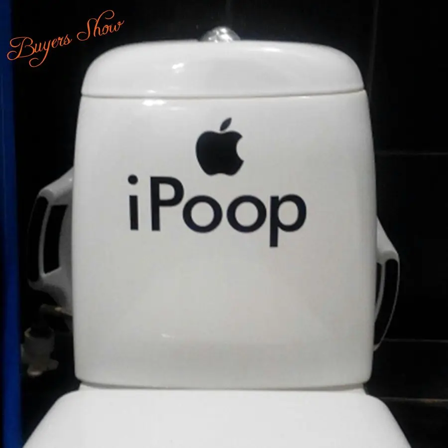 Funny Toilet Seat Stickers DIY Removable Vinyl Wall Art Sticker For Bathroom Toilet Decor