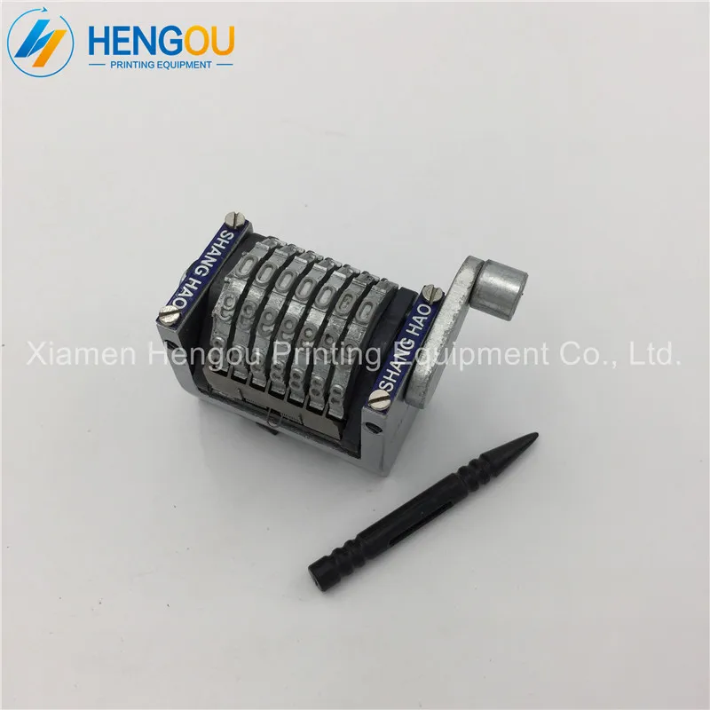 

1 Piece offset GTO printing machine Accessories 7 Digits Numbering Machine Horizontal Counterclockwise Backward 09876...