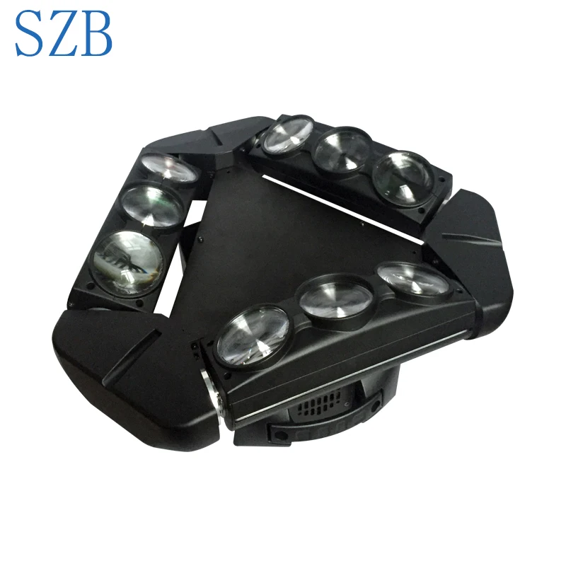SZB 9 глаз пиксель 9x10 Вт 4 в 1 светодиод DMX паук светодиодный луч движущийся головной
