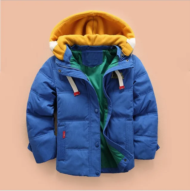 2018 New Child school baby boy jacket detachable hooded down coat