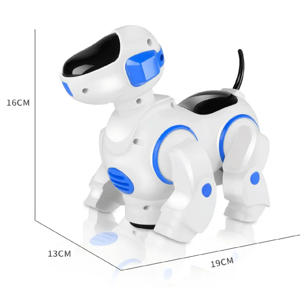 Электрическая умная модельная игрушка в виде Собаки Электронные Домашние животные ходячие танцы робот собака с музыкальным светом