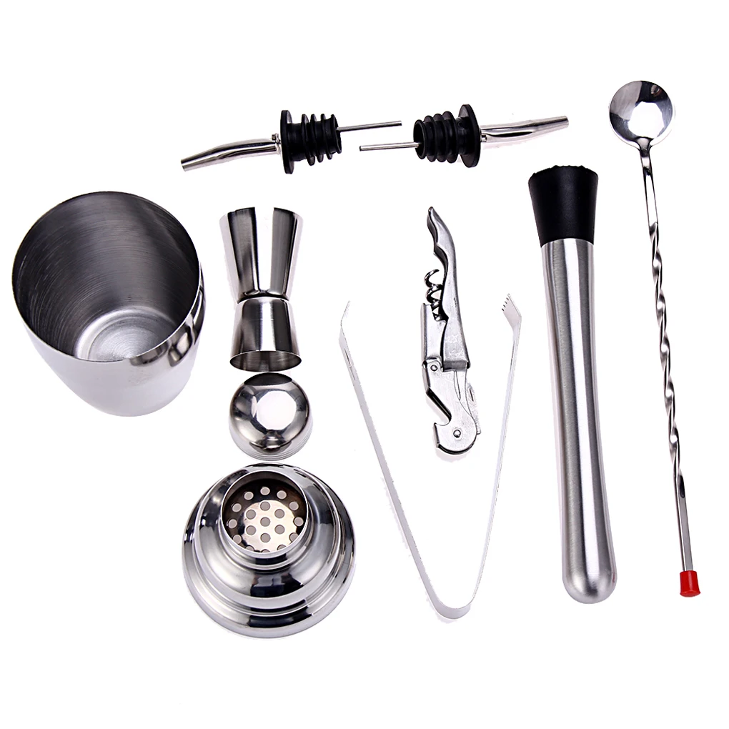 350ML Stainless Steel Cocktail Mixer Shaker Drink Liquor Alcohol Bar