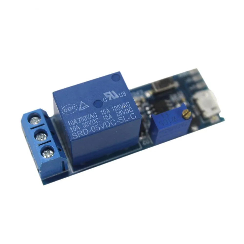 

1PCS 5V -30V Delay Relay Timer Module Trigger Delay Switch Micro USB Power