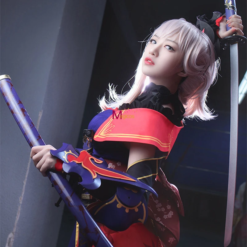 Игра аниме Fate Grand Order Saber Miyamoto Musashi Косплей Костюм Платье FGO униформа наряд костюмы для женщин