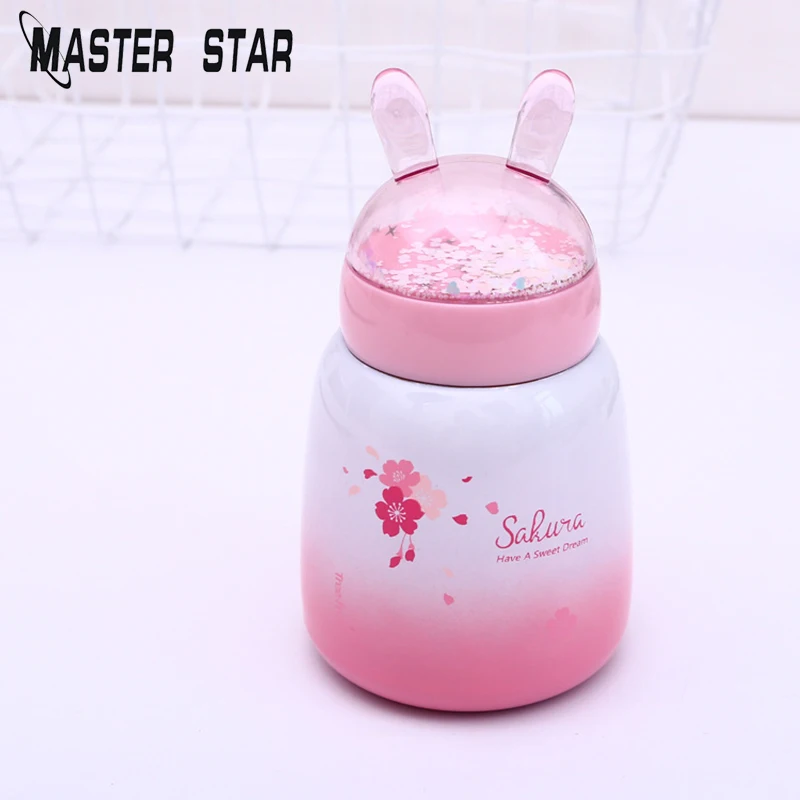 Мастер Star 300 мл Kawaii Розовая Принцесса воду пить бутылки Нержавеющая сталь