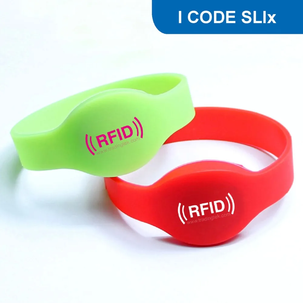 WB01 силиконовый браслет rfid nfc-браслет тег для контроль доступа 13,56 МГц ISO15693 1 K бит R/W ISO18000-3 с I CODE SLIx чип