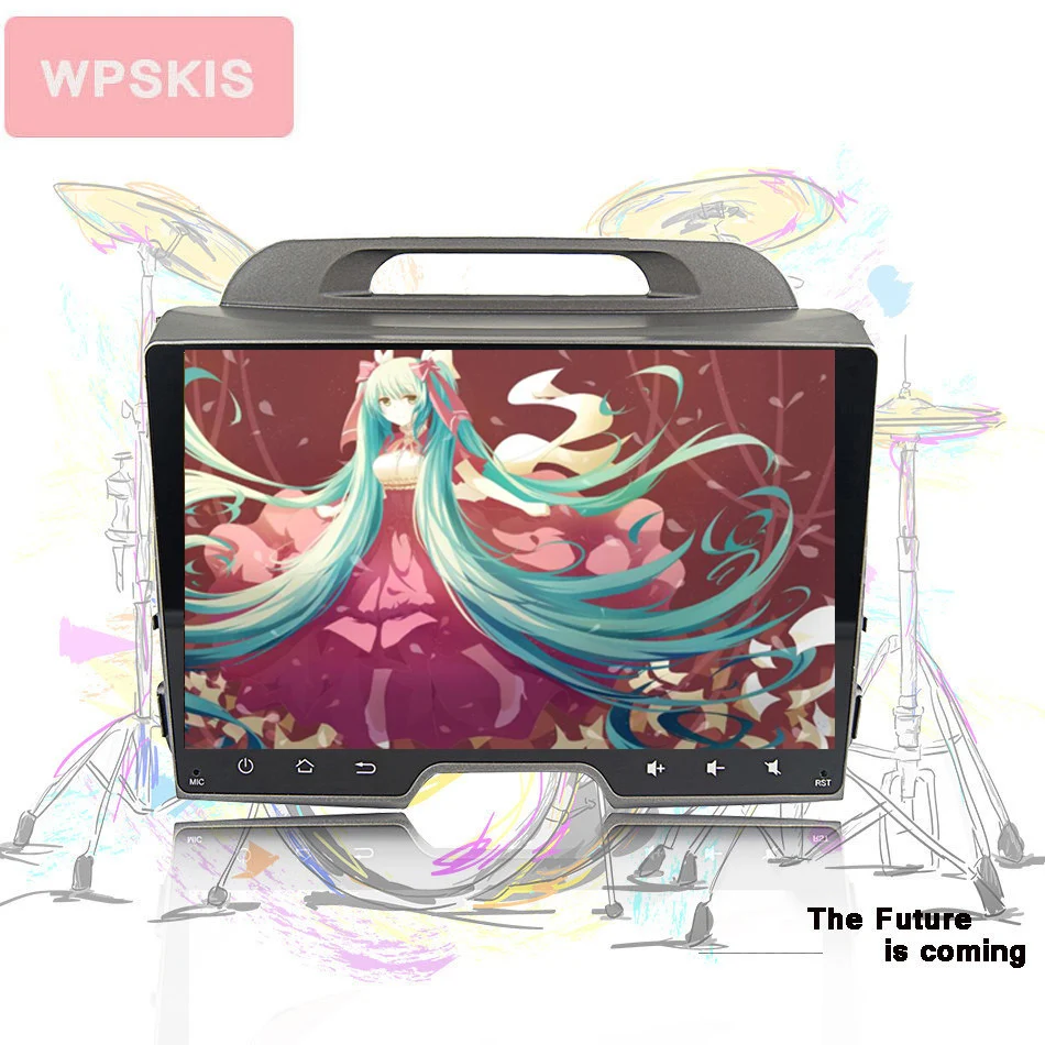 Sale 9inch Android 9.0 car auto radio music pc headunit for KIA sportage r 2015 gps nav 4g wifi carplay swc dab usb dvr stereo media 5