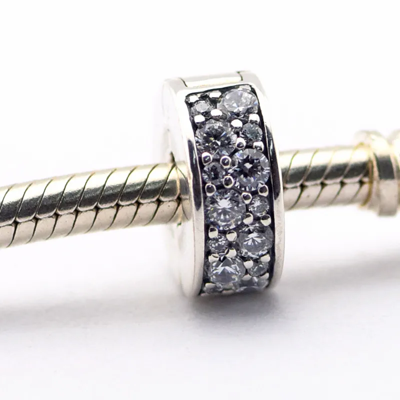 

Shining Elegance Clip Crystal Charms Silver 925 Sterling Silver Jewelry Fits Silver Charm Bracelet Women DIY Jewelry Wholesale