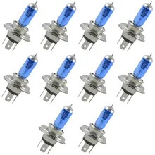 10 шт. автомобильный светильник H4 галогенные лампы Противотуманные фары теплый белый h4 галогенные Ксенон 100 Вт/90 Вт 12 В P43T Авто головной светильник s фары лампы