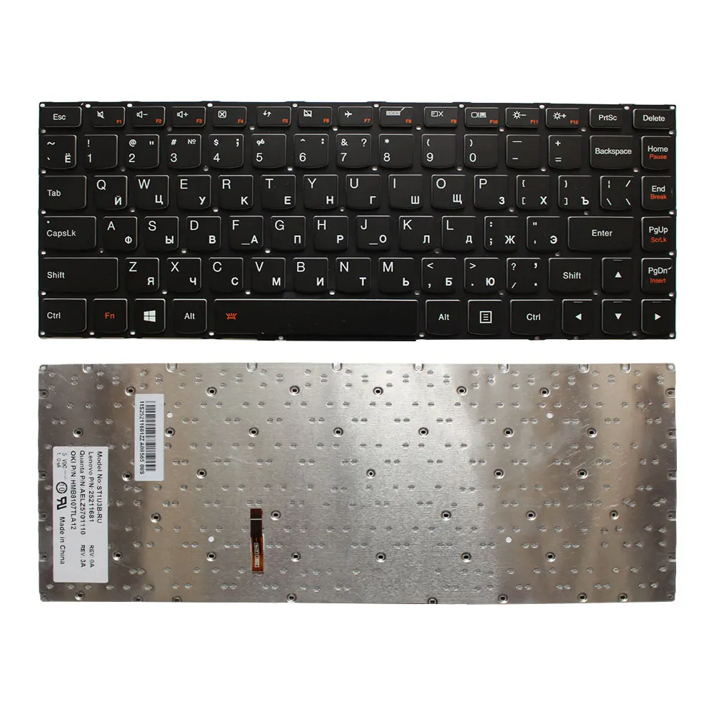 

RU Laptop keyboard For LENOVO ideapad 430 U430P U330 U330P U330T Russian Laptop keyboard with backlit without frame