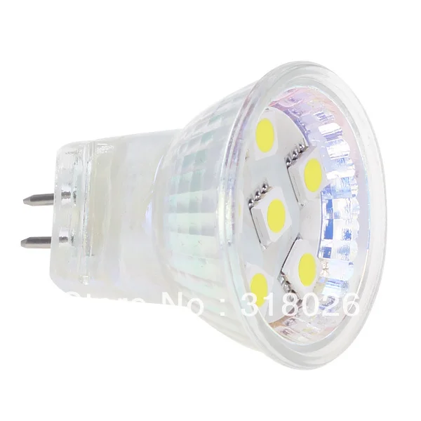 

Free Shipment MR11 LED Bulb 6leds SMD 5050 12VDC 5pcs/lot