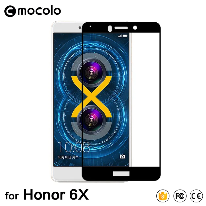 Filem Kaca Tempered Penutup Penuh Untuk Huawei Honor 6X Pelindung - Aksesori telefon bimbit dan bahagian - Foto 1
