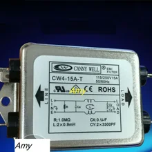 Мощность фильтр EMI cw4-10a 15a-t Однофазный AC 220 В очистки