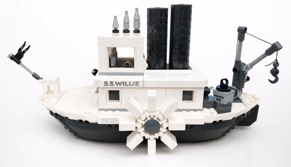 2019 New Wowpa 16062 Creator Expert Steamboat Willie Compatible Legoinglys 10262 Bricks Model Building kits Educational Toys