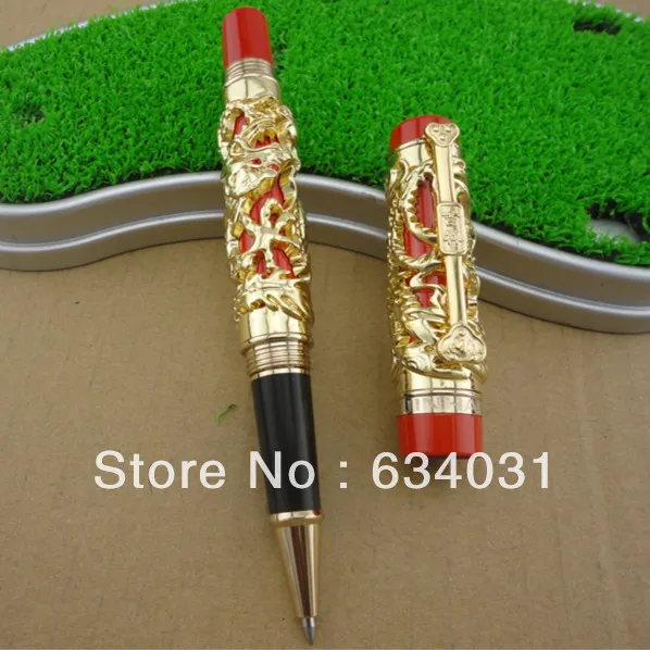 

Senior luxury gift Rollerball Pen Jinhao Dragon dancing Business office 0.7mm Nib Roller ball Pen New