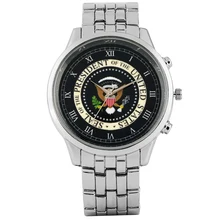 Vogue Seal of The President of The США шаблон часы для мужчин премиум сплава ремешок часы для мужчин кварцевые наручные часы