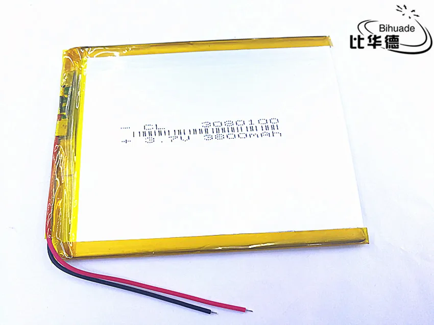 3.7V 3800mAh 3080100 Lithium Polymer Li Po li ion Rechargeable Battery