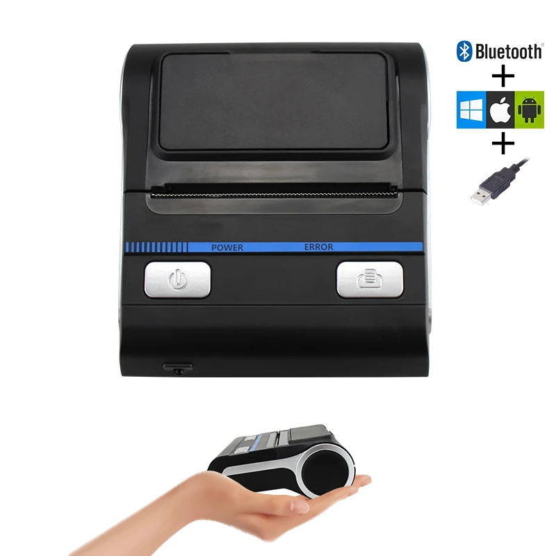 Бесплатная доставка Bluetooth Термальный чековый принтер Поддержка Android IOS для ESC/POS