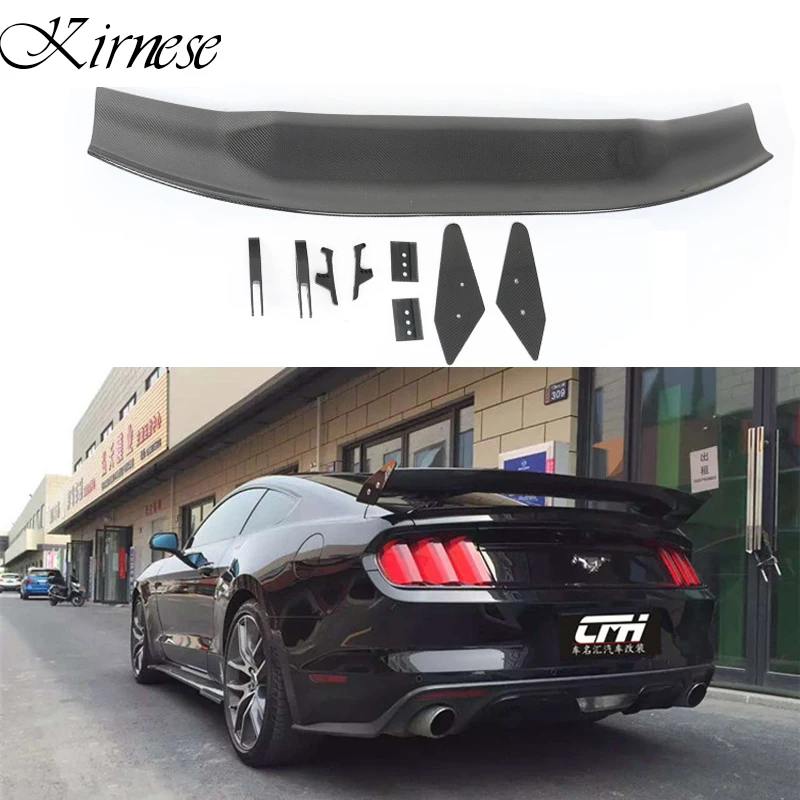 

Kirnese APR Style Car Trunk Decoration Tail Wing Carbon Fiber Rear Wing Spoiler Fit For Ford Mustang Coupe 2015 - 2019