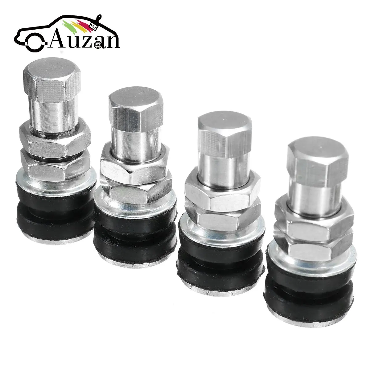 

4Pcs 3.2x1.5cm Brass+Rubber Tire Wheel Valve Tubeless Stem For Motorcycle Car Bike