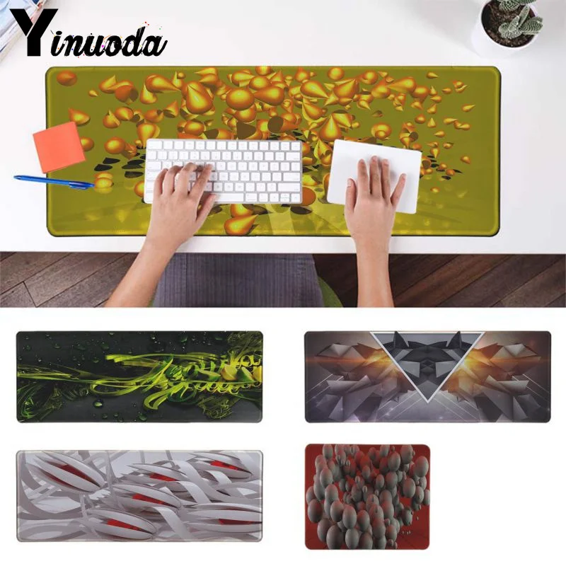 Yinuoda Лидер продаж 3D абстракция геймер скорость мыши розничная продажа маленький резиновый коврик для мыши Скорость/Управление версия